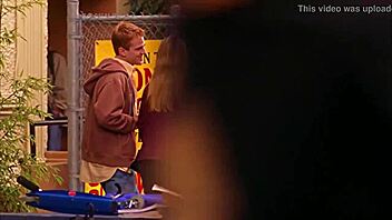 tania saulnier in a steamy shower scene