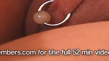 Pierced brunette's sensual nude photoshoot in hotel room