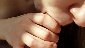 A couple shares an intimate pov moment with oral focus.