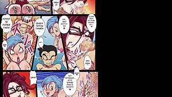 Anime hentai orgy with sexy characters from Dragon Ball Z