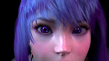 motoko delivers messy blowjob in ghost parody