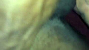 I gave an ebony beauty a rim job leading to cumshot