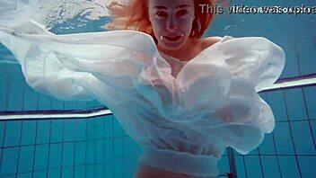 oops, my bad... Diana’s big ass and tits shine underwater in public!