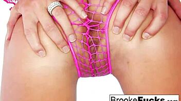 naughty brookes on the stripper pole solo