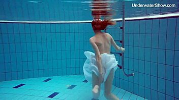 oops, my bad... Diana’s big ass and tits shine underwater in public!