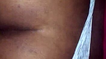 ebony couple engages in doggystyle position