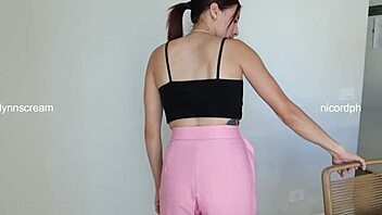 Lynnscream ft Nicord's kitchen fuck and cum swallow session