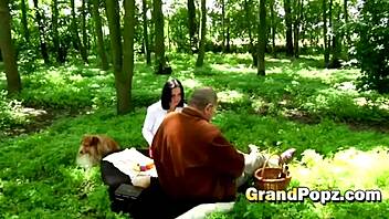 Petite Shaved Hottie Loves Getting Banged Bent Over Outdoors