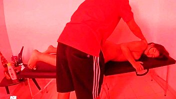 My latina client has a tasty ass, and I just had to fuck her during the massage.