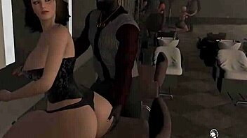 Anime hentai babe gets her ass pounded by black guys in cartoon porn