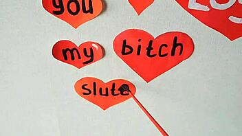 Femdom Handjob for Valentine's Day! Dominatrix Nika Congratulates Her Slave.