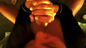 spencer gives a blowjob and unloads cum on her big tits