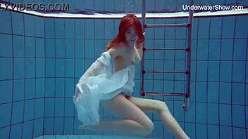 oops, my bad... Diana’s big ass and tits shine underwater in public!