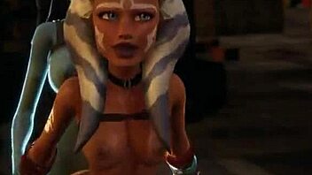 ahsoka tano creampied by futa aayla secura in star wars 3d 😈