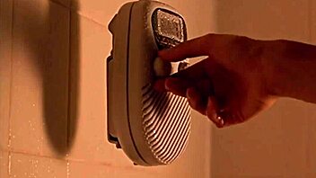 tania saulnier in a steamy shower scene