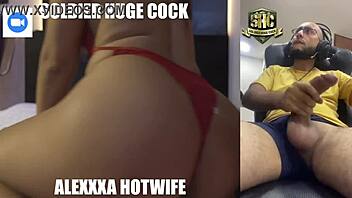 Interracial webcam session with a mature man and his big cock