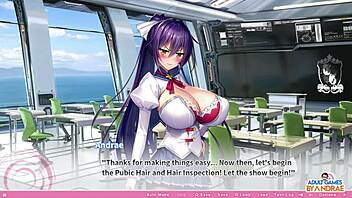 Busty hentai babe gets naughty in Japanese game