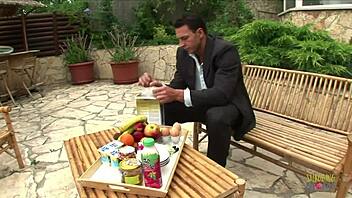 i got caught cheating with the milf maid, and it turned into an anal threesome with my blonde wife