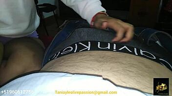 Tania and Leo share intimate webcam moments