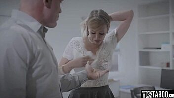 Ever seen office harassment with a hot blonde MILF? Tell me, how would you handle her bent over the desk? Want to see her blowjob skills at work?