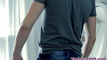 Teen 18+ babe gets nailed with a messy facial finish