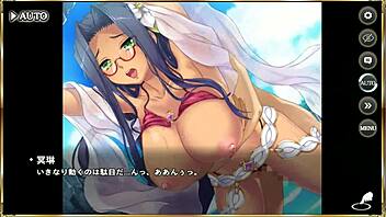 Ero Scene From Makoi Kishi Masou Tenka Touitsu Den Featuring Zhou Yu In Swimsuit