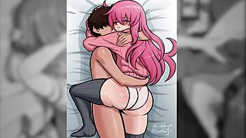 hitori gotou from bocchi the rock stars in this hentai compilation video series