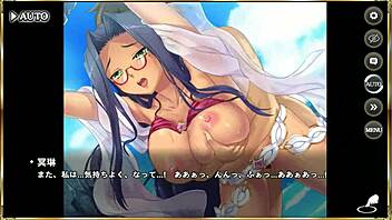 Ero Scene From Makoi Kishi Masou Tenka Touitsu Den Featuring Zhou Yu In Swimsuit