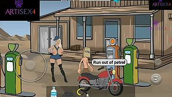 Anime crossdressing: A hentai game with sex and big cocks