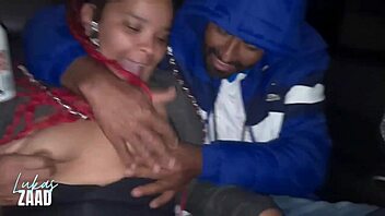 Preparing on the street, we stopped at a 24h market and the sluts got naked with people passing by