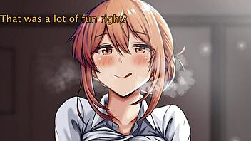 Yuigahama, give me those edging jerk off instructions with your big boobs in hentai!