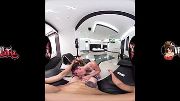 Vrlatina Com - VR Tattooed Babe's Intense Workout