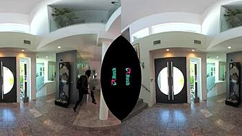 Carmen Caliente and Ryan Driller in a steamy reverse cowgirl scene