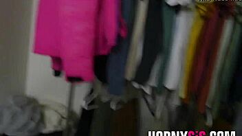 horny brunette stepsister sucks and rides big cock 😘