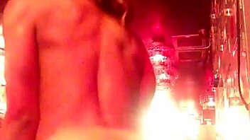 Ebonysweets tears clothes in webcam striptease