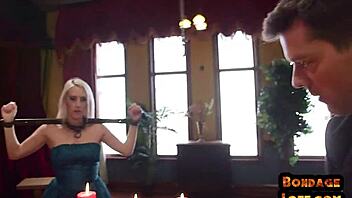 I witness bondage threesome with anal rimming on big ass