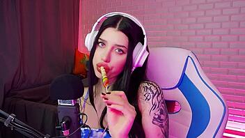 Different ASMR Triggers Featuring Beautiful Russian Brunette Honey Haze With Wet Licks