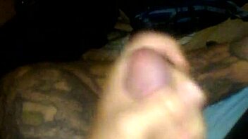 tatooboy gets nice technical handjob and cums