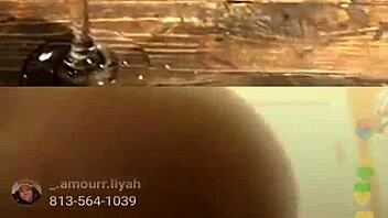 Ebony Babe Goes LIVE on Instagram