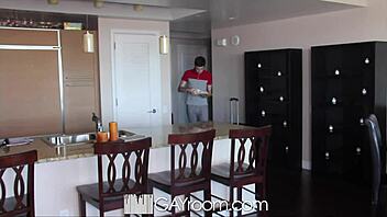 The Hunk In Gayroom Leaves A Cum Trail To His Ass