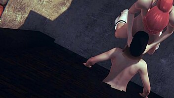 Hentai uncensored: Mari sucks with cum in mouth and 69