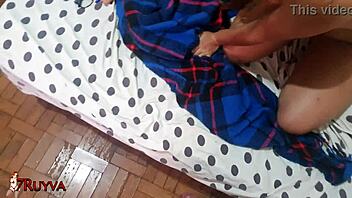 novinha got her first facial at 18, licking cum all over 😋