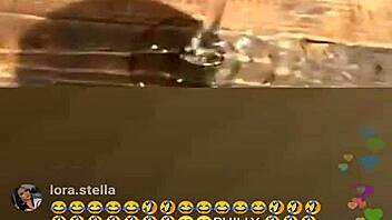 Ebony Babe Goes LIVE on Instagram