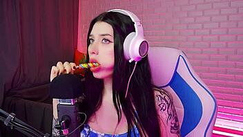 Different ASMR Triggers Featuring Beautiful Russian Brunette Honey Haze With Wet Licks