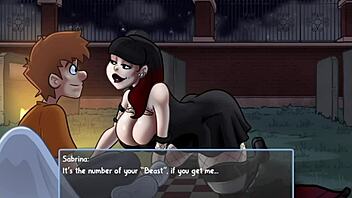 demon deals part 14, goth girl rides in missionary cowgirl, creampie hardcore after saving her ass from hell's collector.