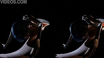 3D animation of muff diving and oral sex in a steamy lesbian scene