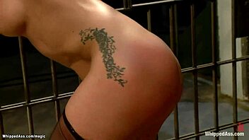 MILF inmate gets bound and dominated in a rough anal scene
