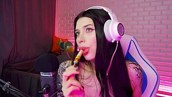 Different ASMR Triggers Featuring Beautiful Russian Brunette Honey Haze With Wet Licks