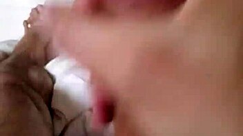 monster cock gets handjob leading to huge cumshot