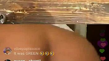 Ebony Babe Goes LIVE on Instagram